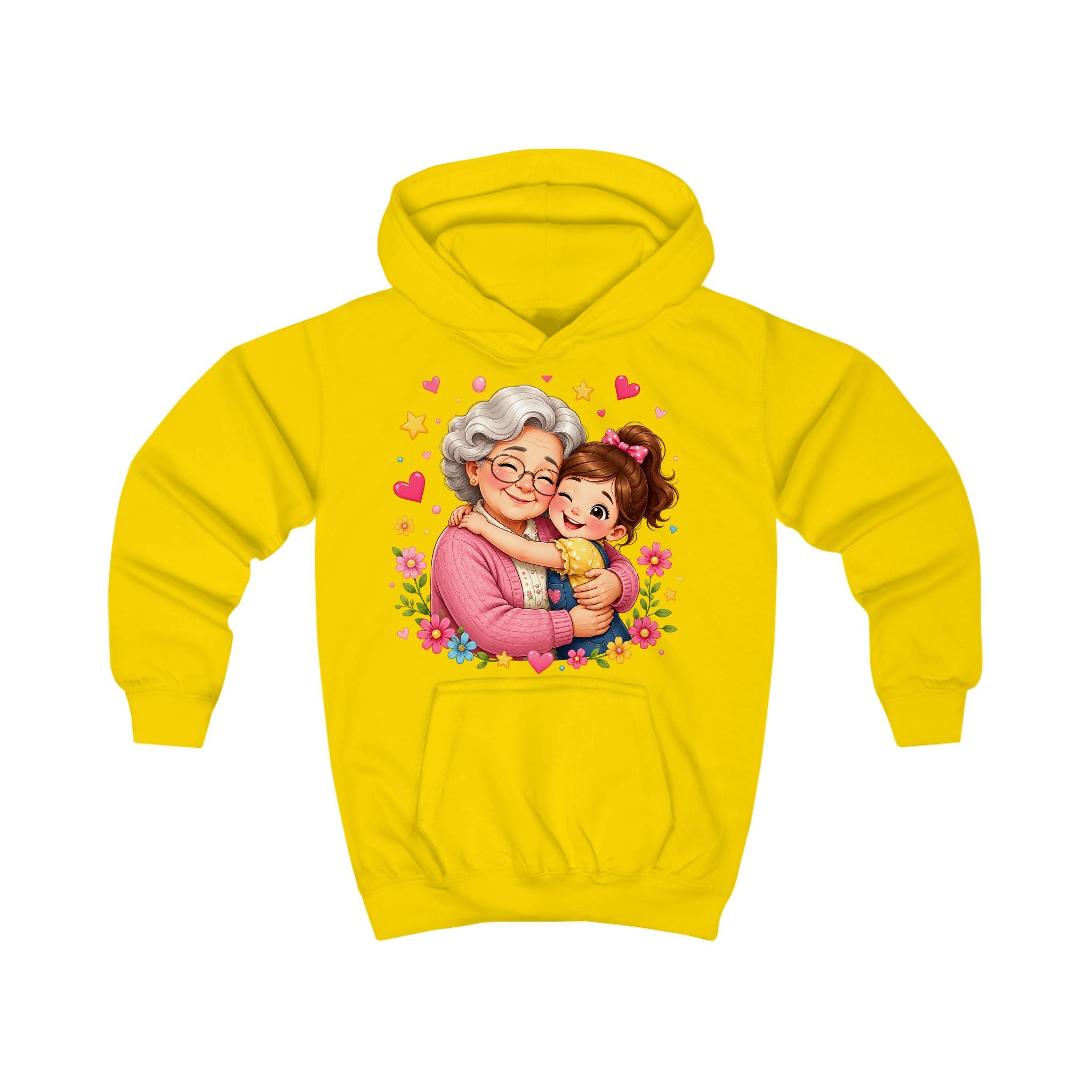 Grandma and Me Kids Hoodie — Cute Grandma Hug Graphic Pullover for Children