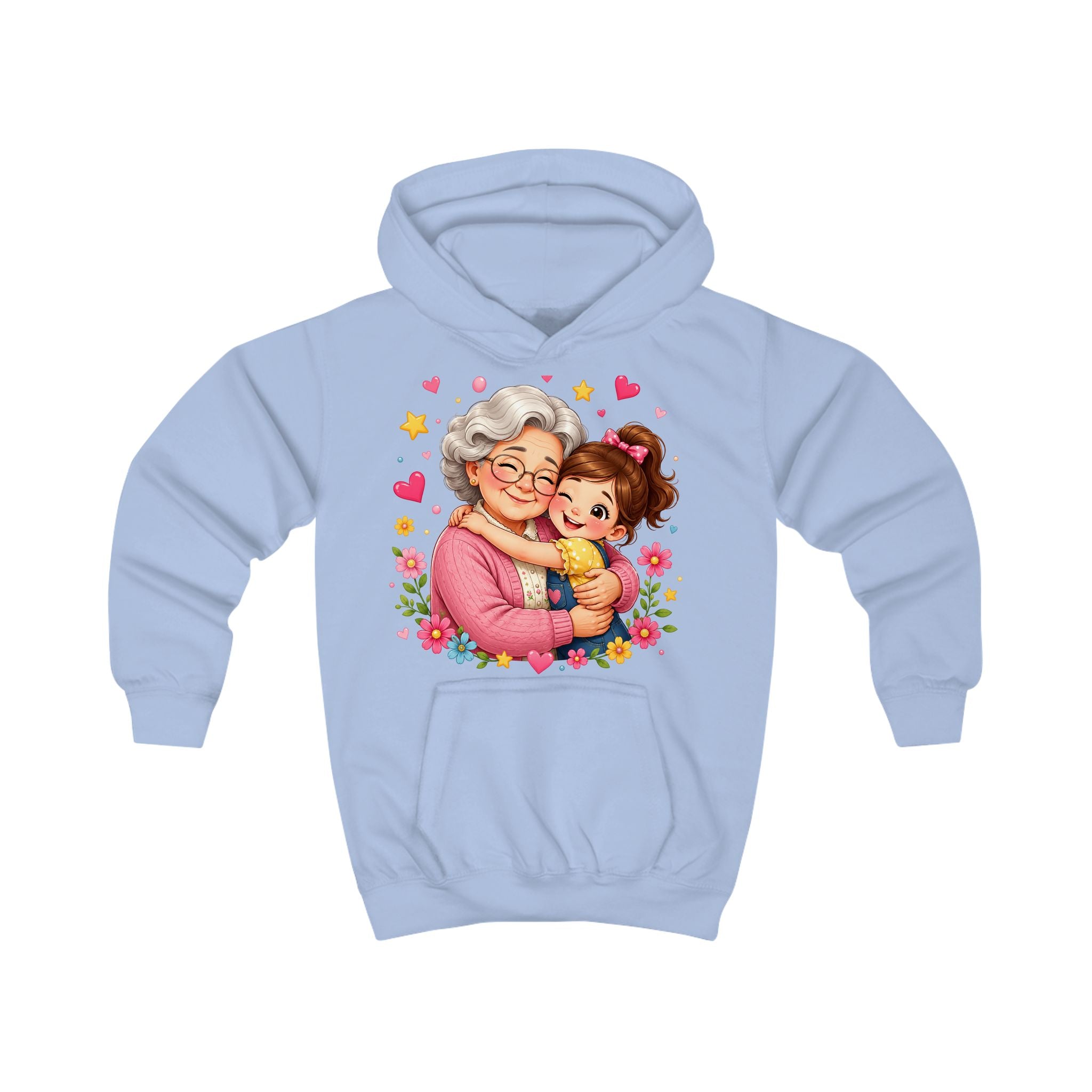 Grandma and Me Kids Hoodie — Cute Grandma Hug Graphic Pullover for Children