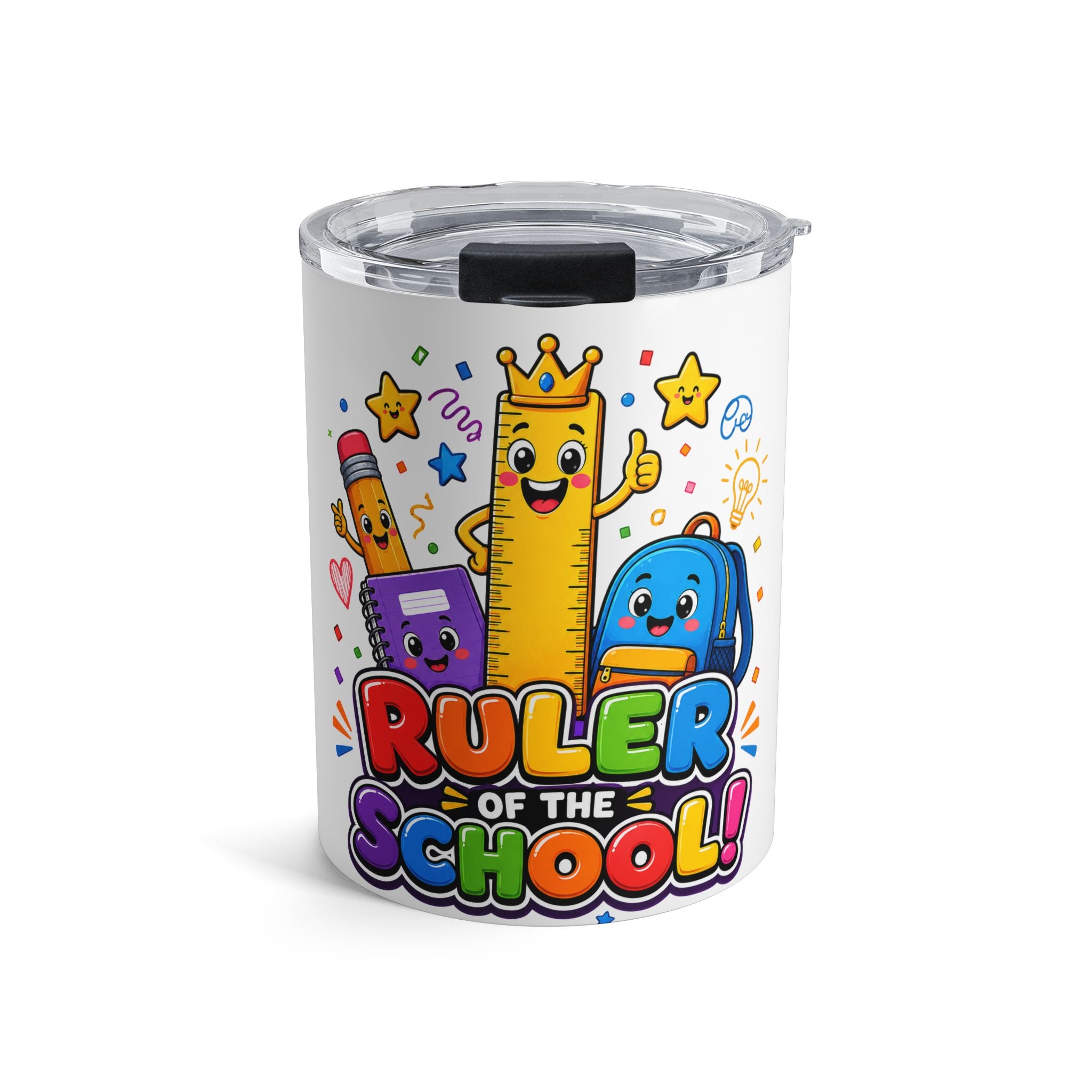 Ruler of the School Tumbler | 10oz School Supplies Kids Design