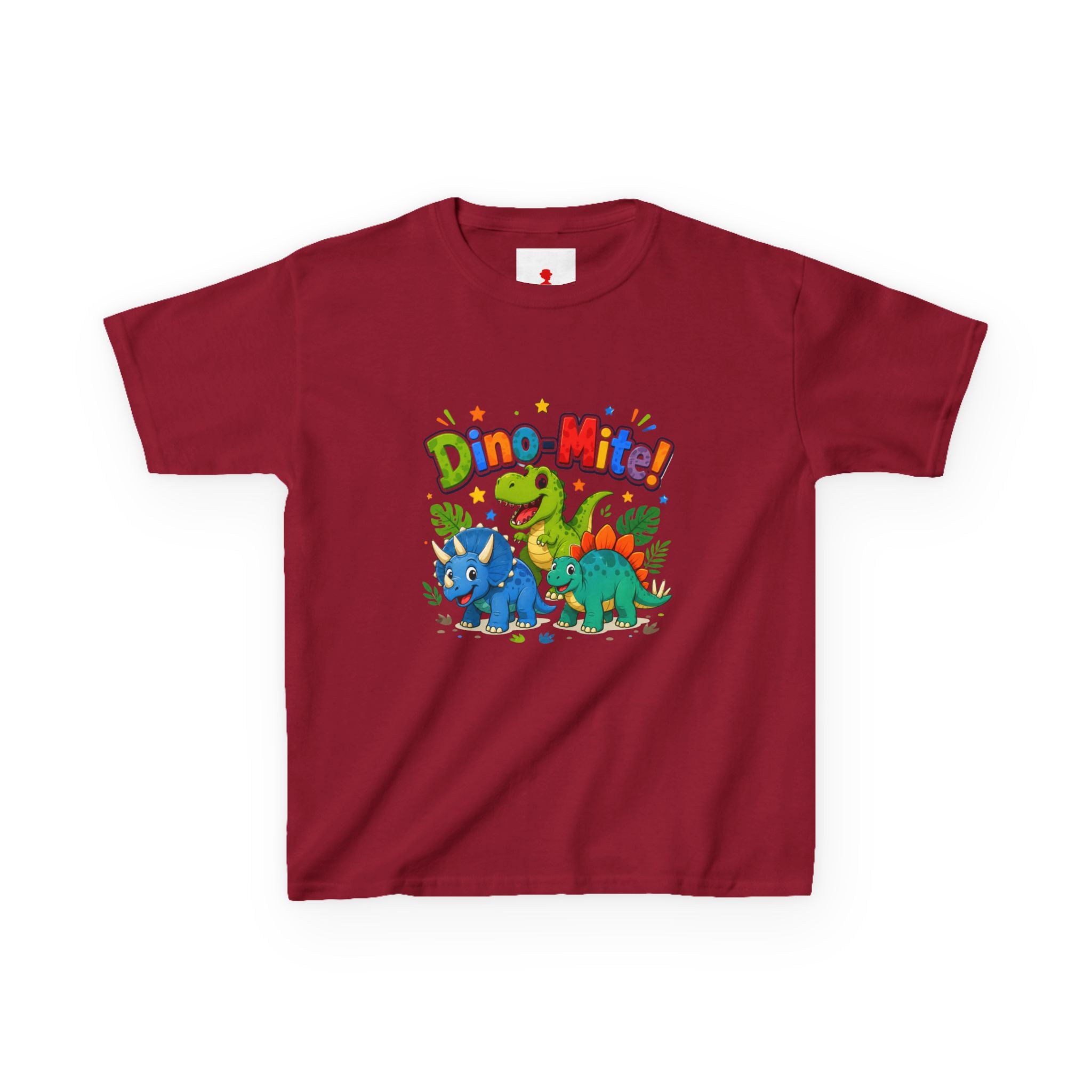 Kids T-Shirt - "Dino-Mite!" Colorful Dino Crew Tee for Toddlers & Kids