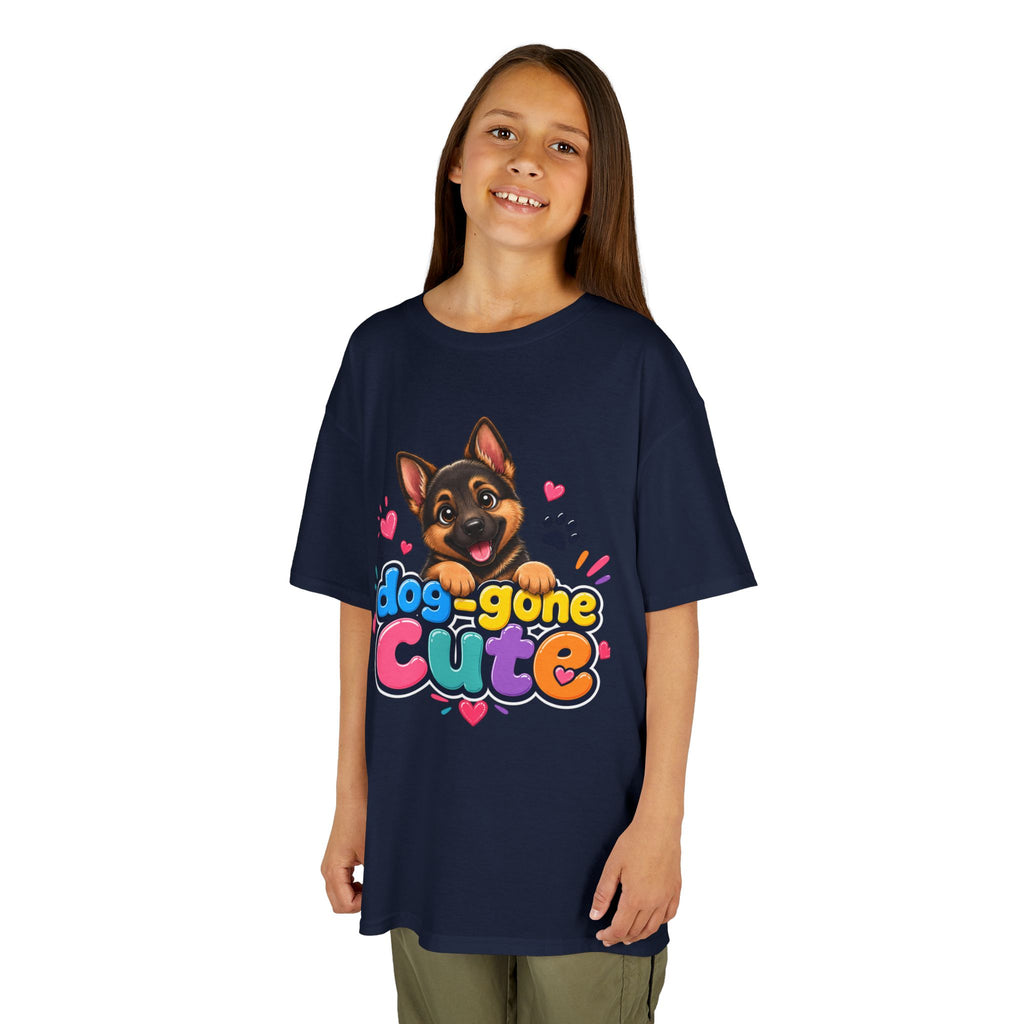 Kids T-Shirt — "Dog-Gone Cute" German Shepherd Puppy Tee