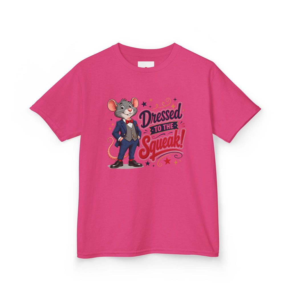 Kids Tee — "Dressed to the Squeak" Cartoon Mouse Graphic