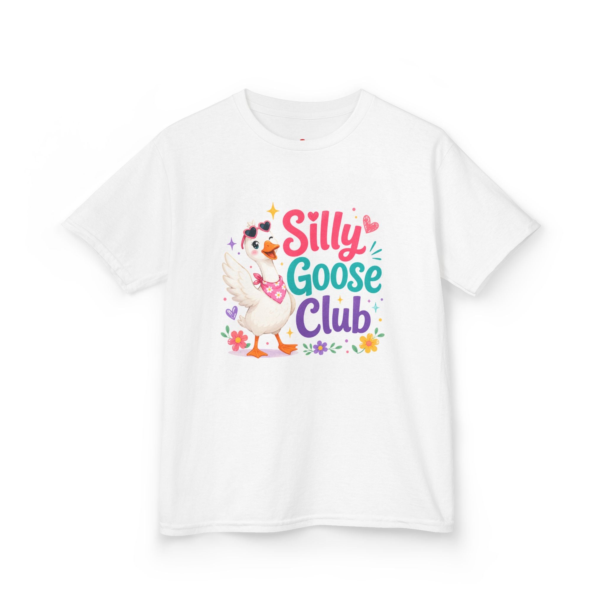 Kids T-Shirt — "Silly Goose Club" Cute Cartoon Goose Tee for Toddlers & Preschoolers