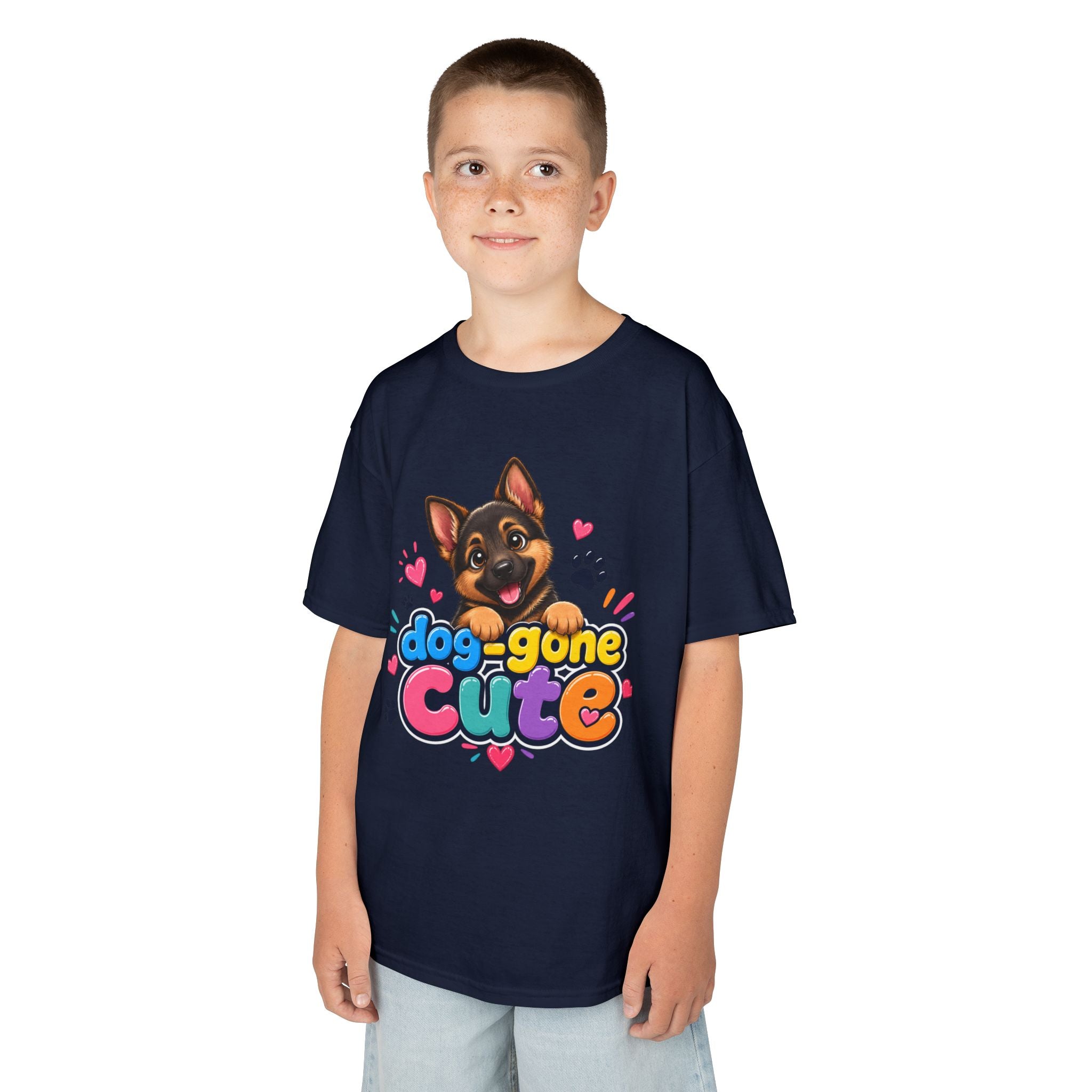 Kids T-Shirt — "Dog-Gone Cute" German Shepherd Puppy Tee