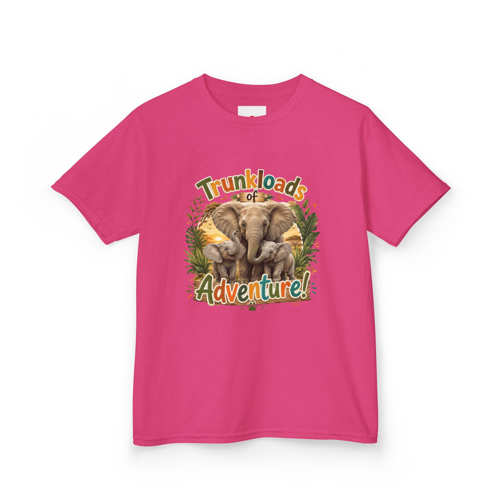 Kids Tee - "Trunkloads of Adventure" Elephant Graphic