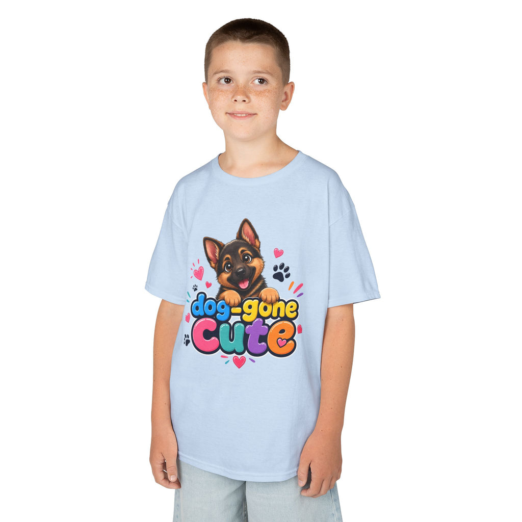 Kids T-Shirt — "Dog-Gone Cute" German Shepherd Puppy Tee