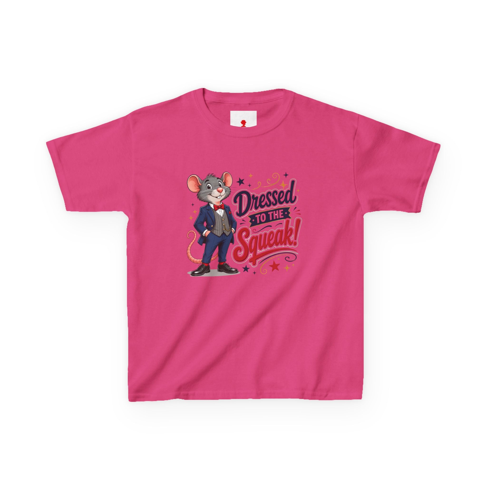 Kids Tee — "Dressed to the Squeak" Cartoon Mouse Graphic