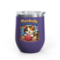 Purrfectly Mischievous 12oz Tumbler — Cute Playful Kitten Design