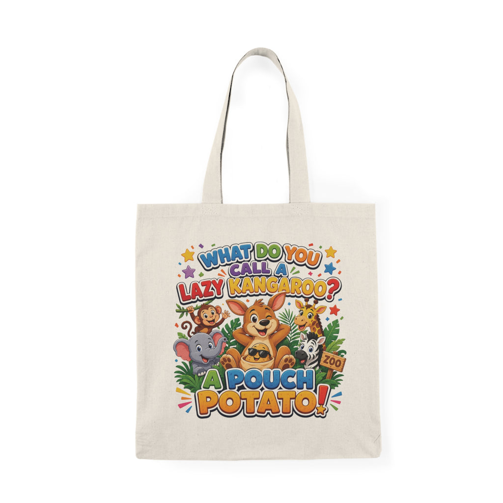 What Do You Call A Lazy Kangaroo? A Pouch Potato Tote Bag | Cute Animal Pun