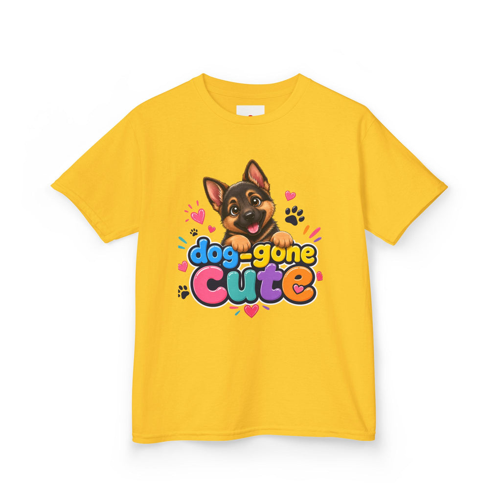 Kids T-Shirt — "Dog-Gone Cute" German Shepherd Puppy Tee