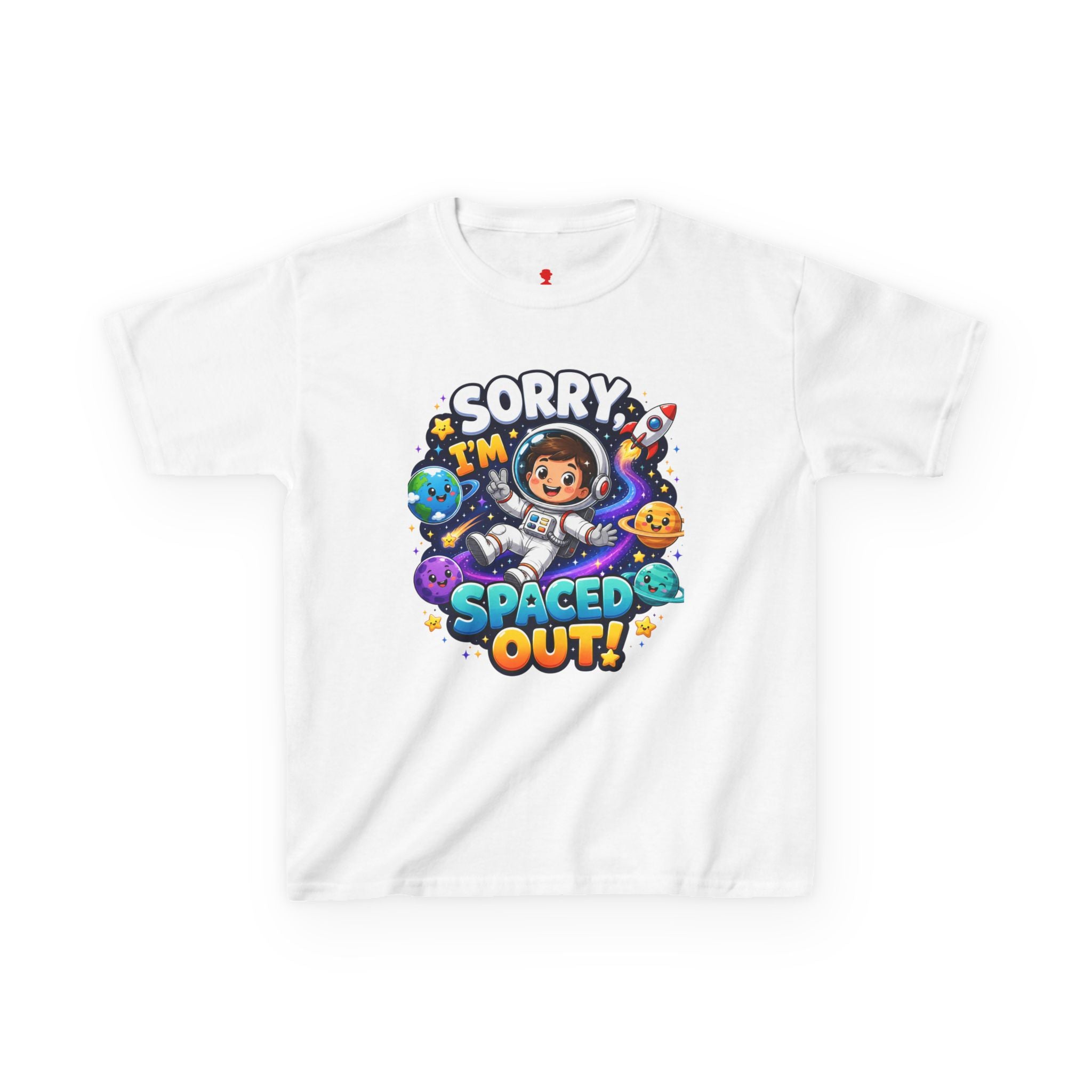 Spaced Out Kids T-Shirt — "Sorry I'm Spaced Out!" Cute Space Astronaut Tee