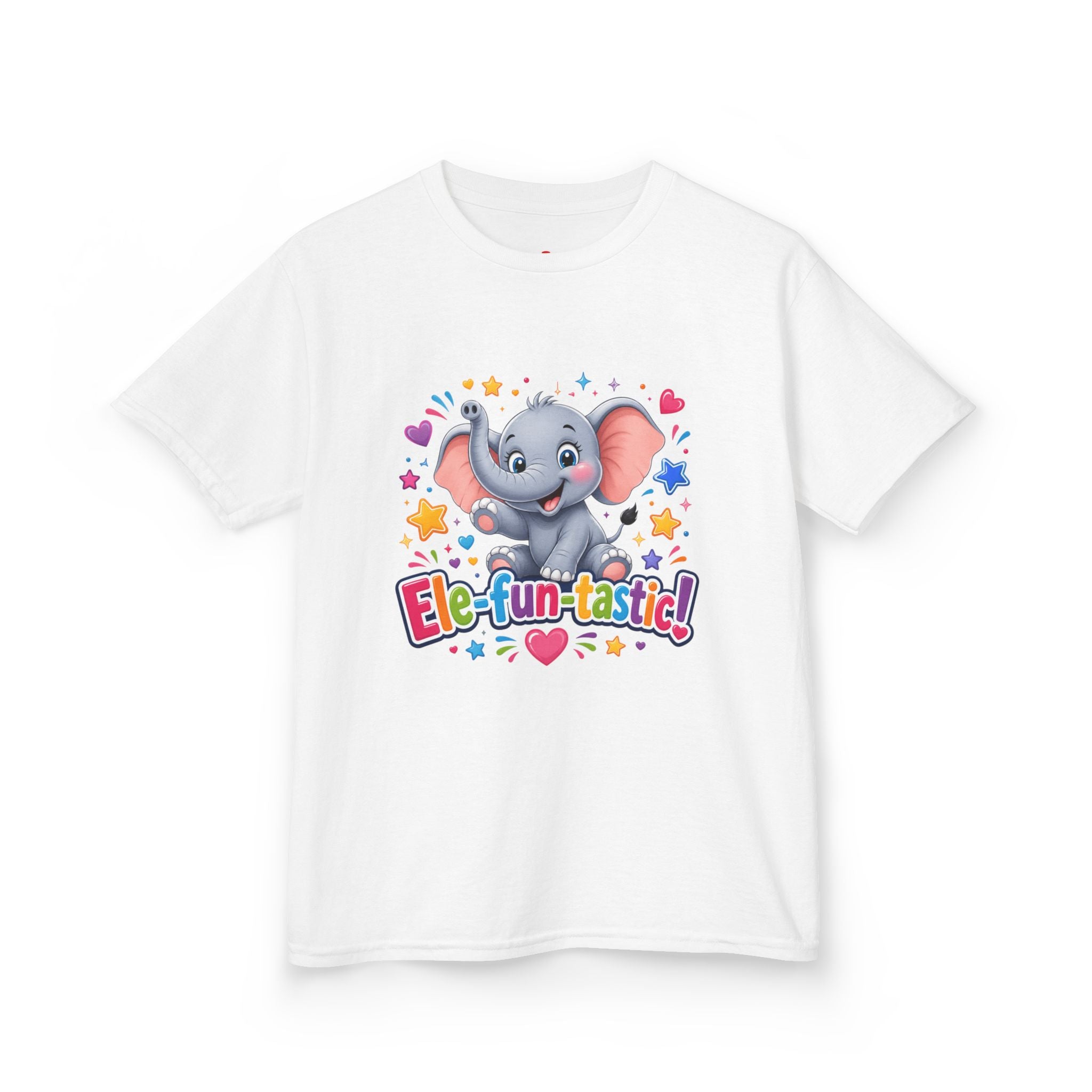 Kids T-Shirt — "Ele-fun-tastic!" Cute Elephant Graphic Tee for Toddlers, Birthday & Playtime