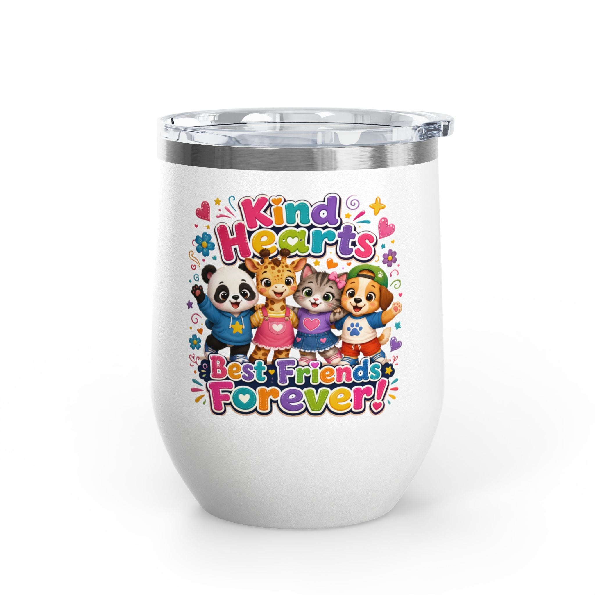 Kind Hearts Best Friends Forever 12oz Tumbler