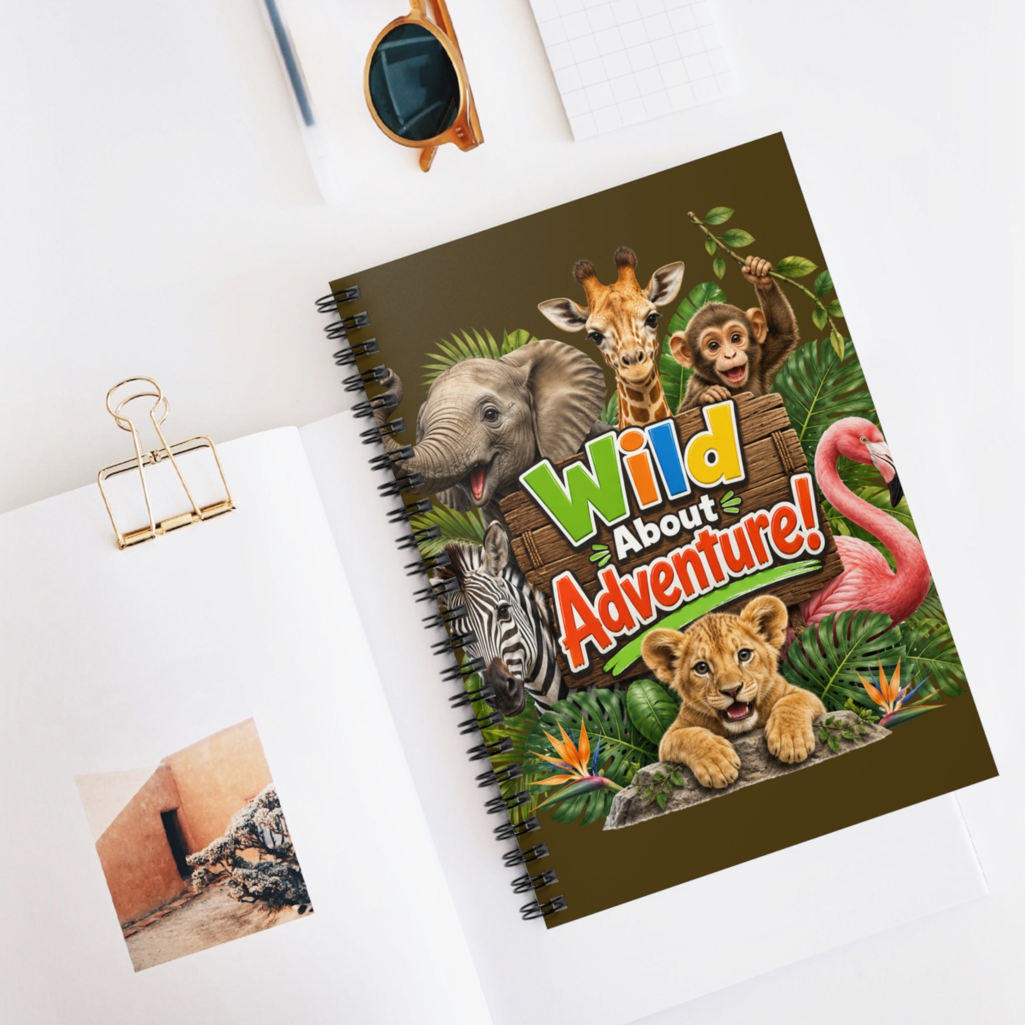 Adventure Kids Notebook — "Wild About Adventure!" Spiral Journal
