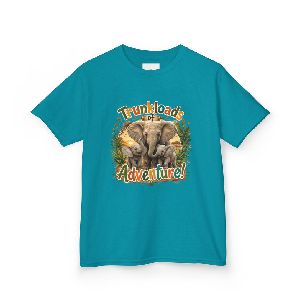 Kids Tee - "Trunkloads of Adventure" Elephant Graphic