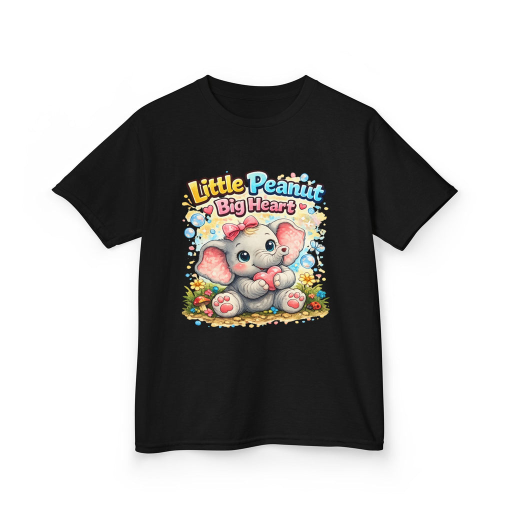 Kids Tee — "Little Peanut Big Heart" Cute Baby Elephant Shirt for Toddlers