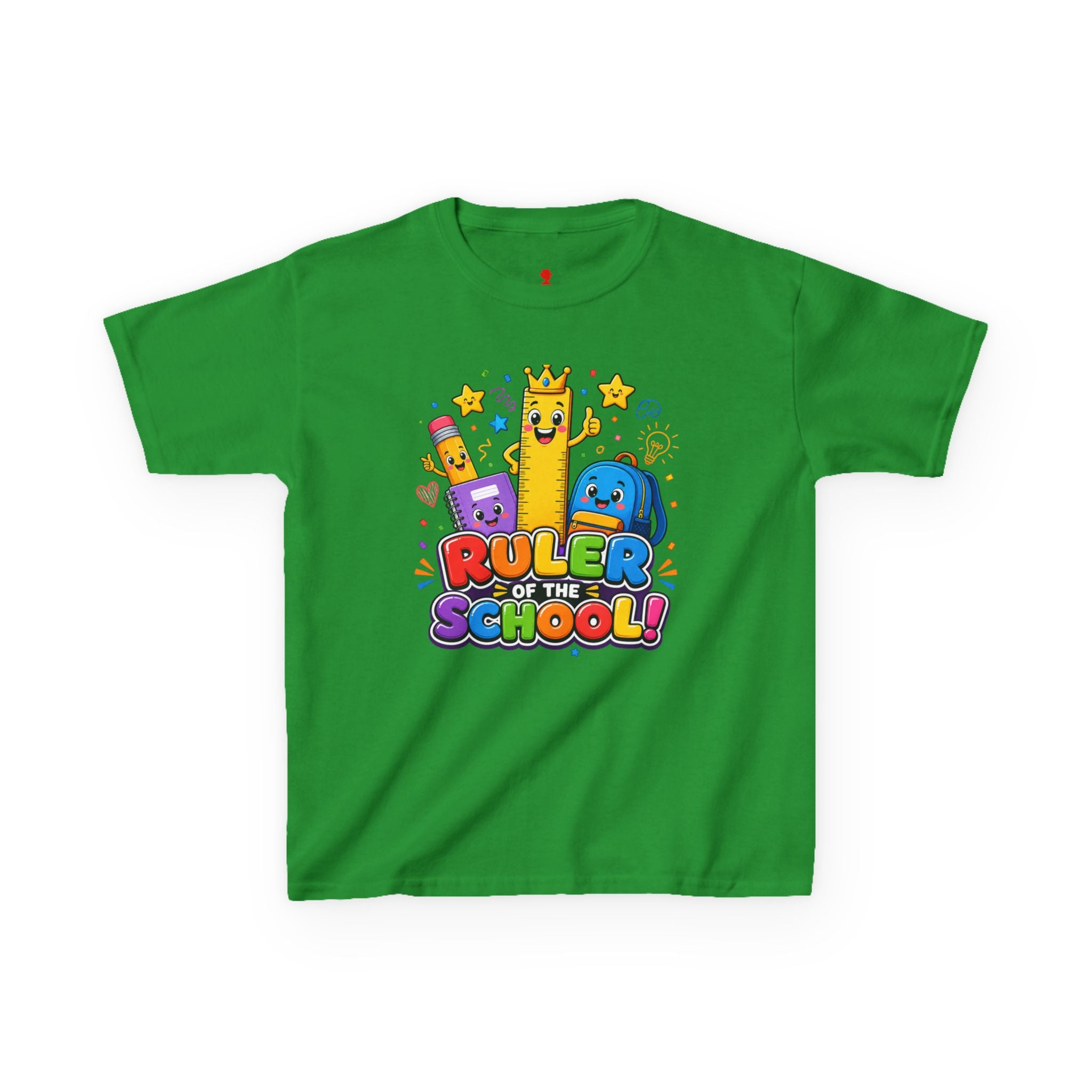 Ruler of the School kids T-Shirt | Cute School Supplies Graphic
