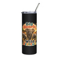 Tumbler — "Big Hearts, Wild Adventure" Safari Elephant 20oz Stainless Steel Tumbler