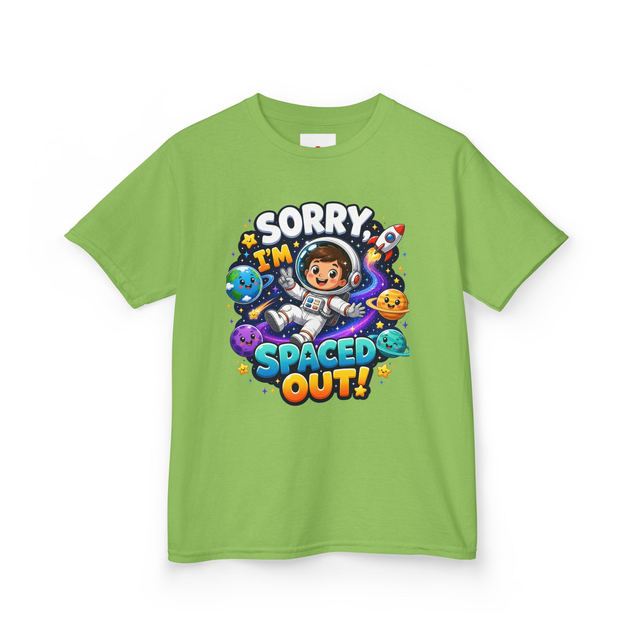 Spaced Out Kids T-Shirt — "Sorry I'm Spaced Out!" Cute Space Astronaut Tee
