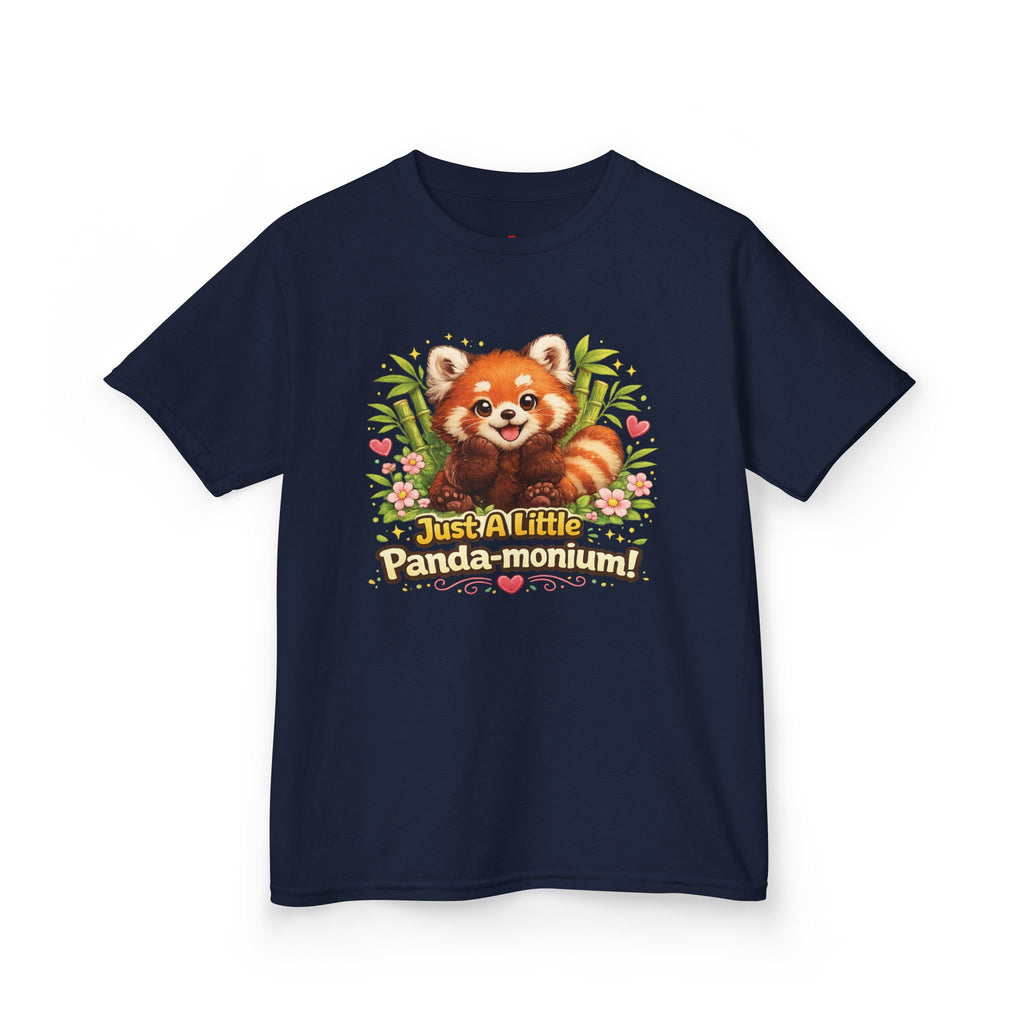 Red Panda Illustration Kids T-Shirt | "Just A Little Panda-monium"