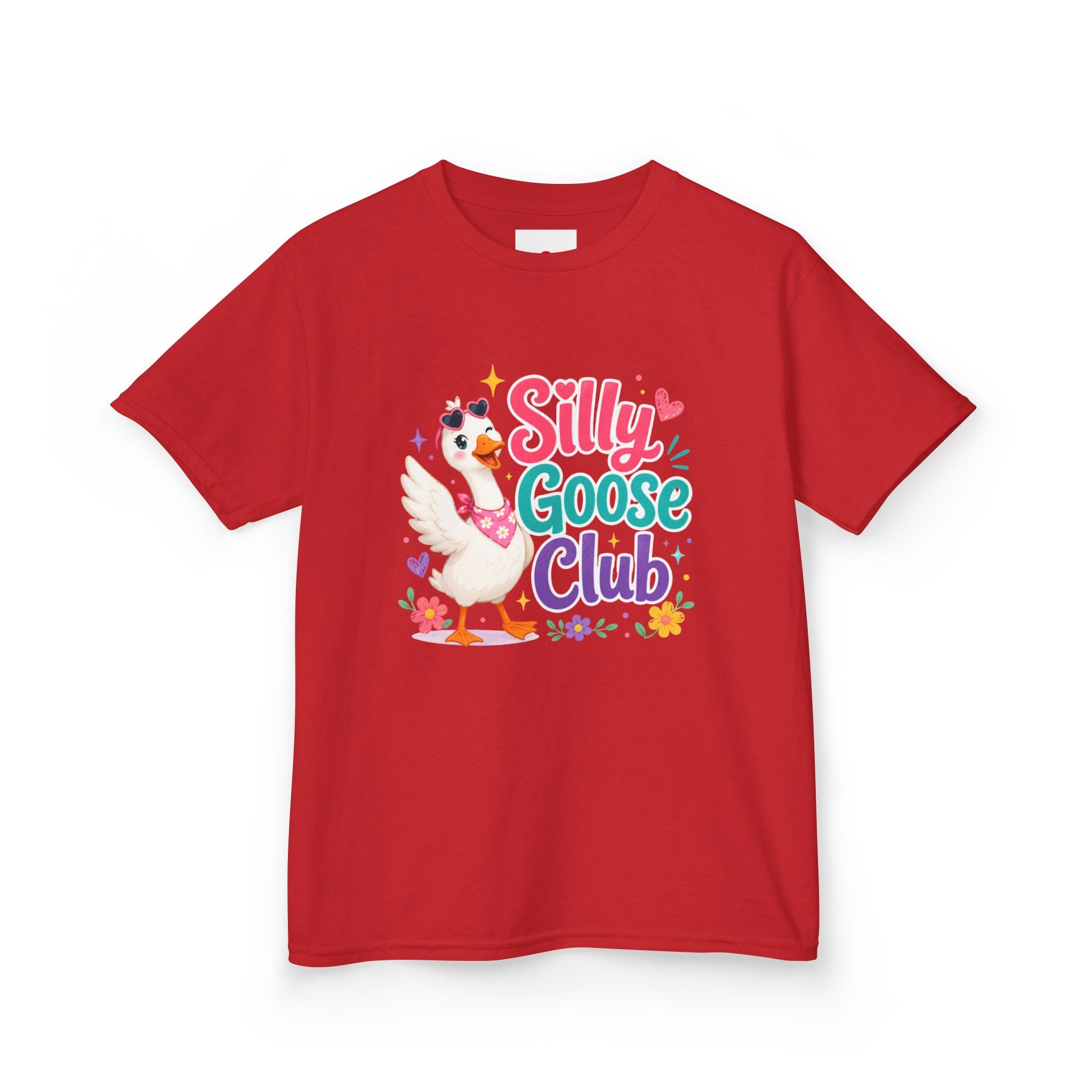 Kids T-Shirt — "Silly Goose Club" Cute Cartoon Goose Tee for Toddlers & Preschoolers