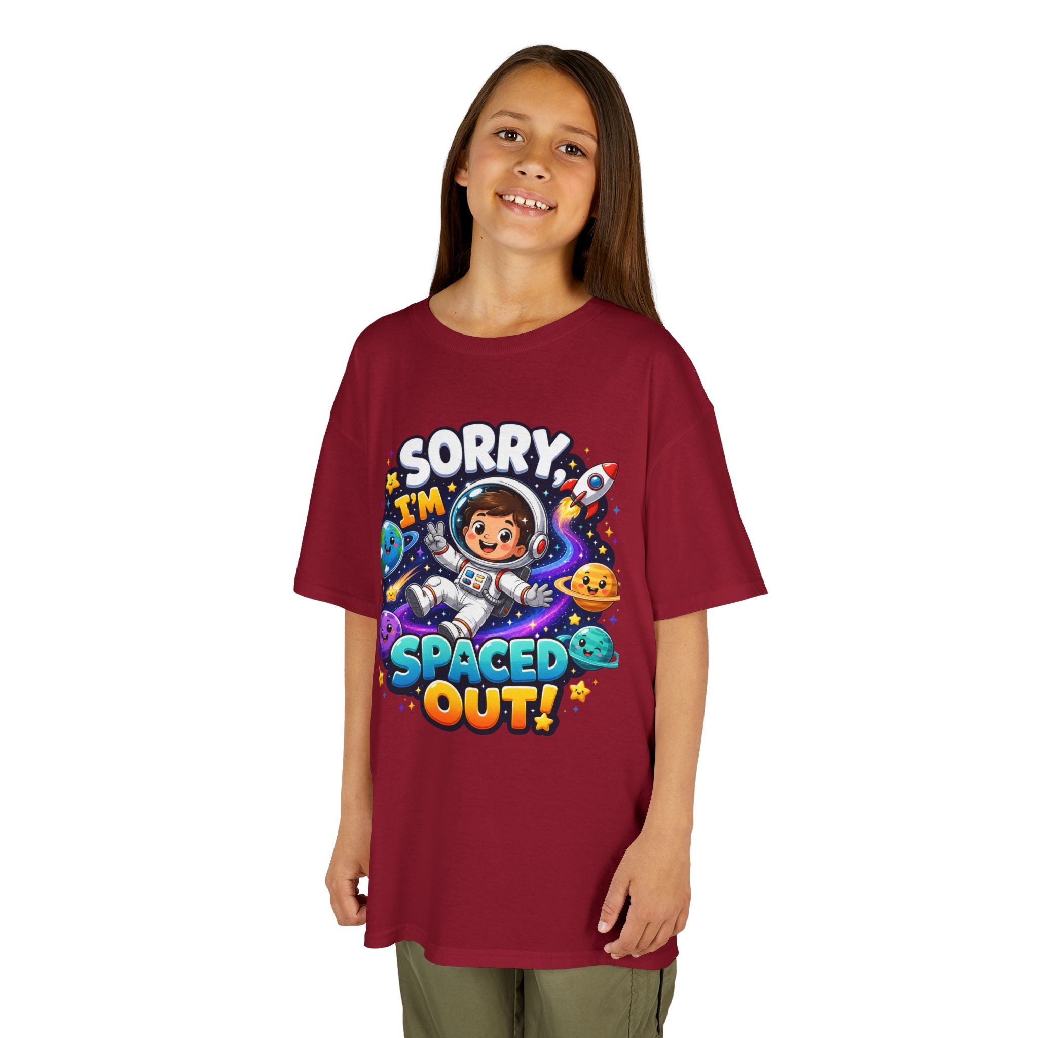 Spaced Out Kids T-Shirt — "Sorry I'm Spaced Out!" Cute Space Astronaut Tee