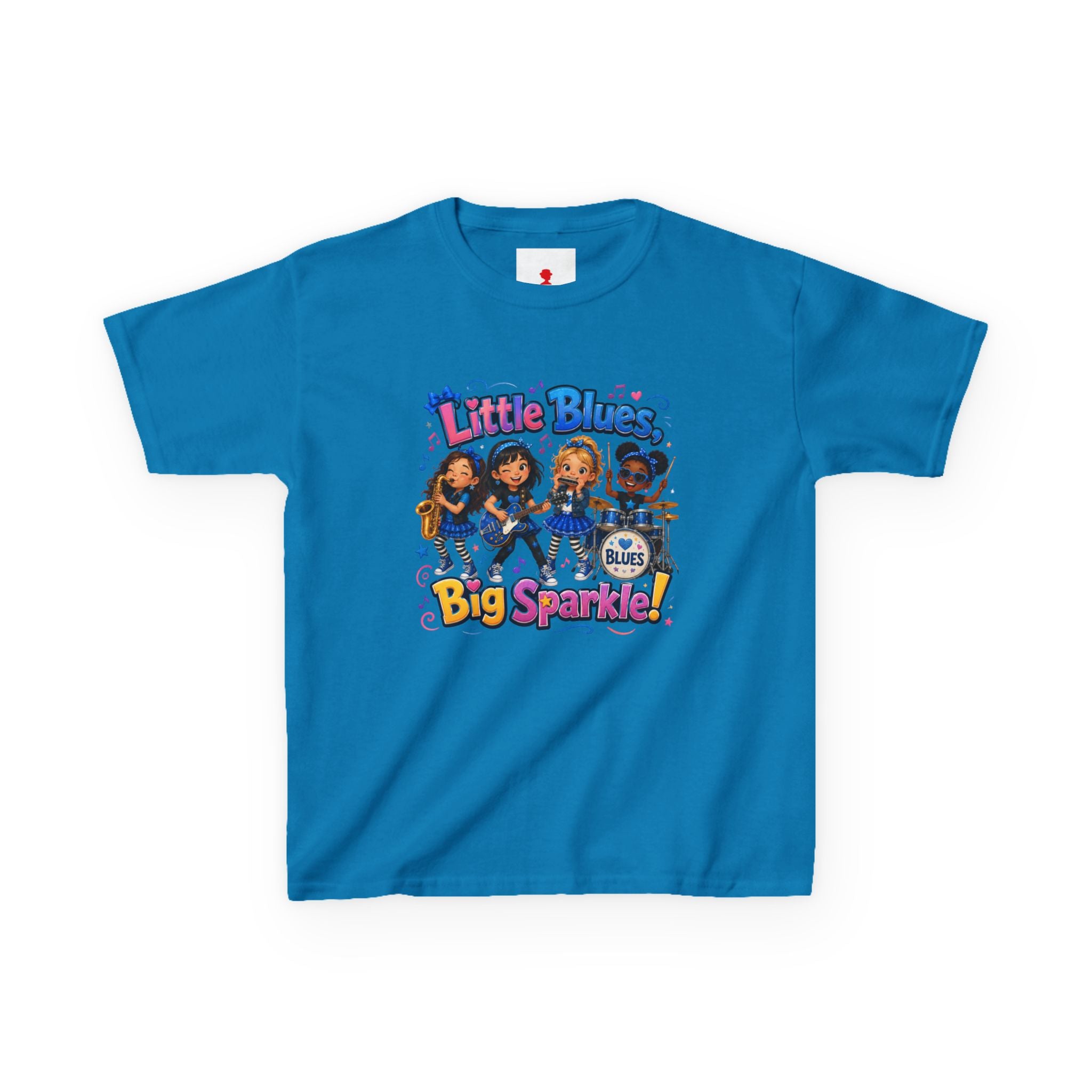 Kids Tee — "Little Blues Big Sparkle" Band Graphic