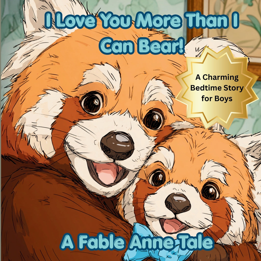 Red Panda Bear, I Love You More Than I Can Bear (Boys)