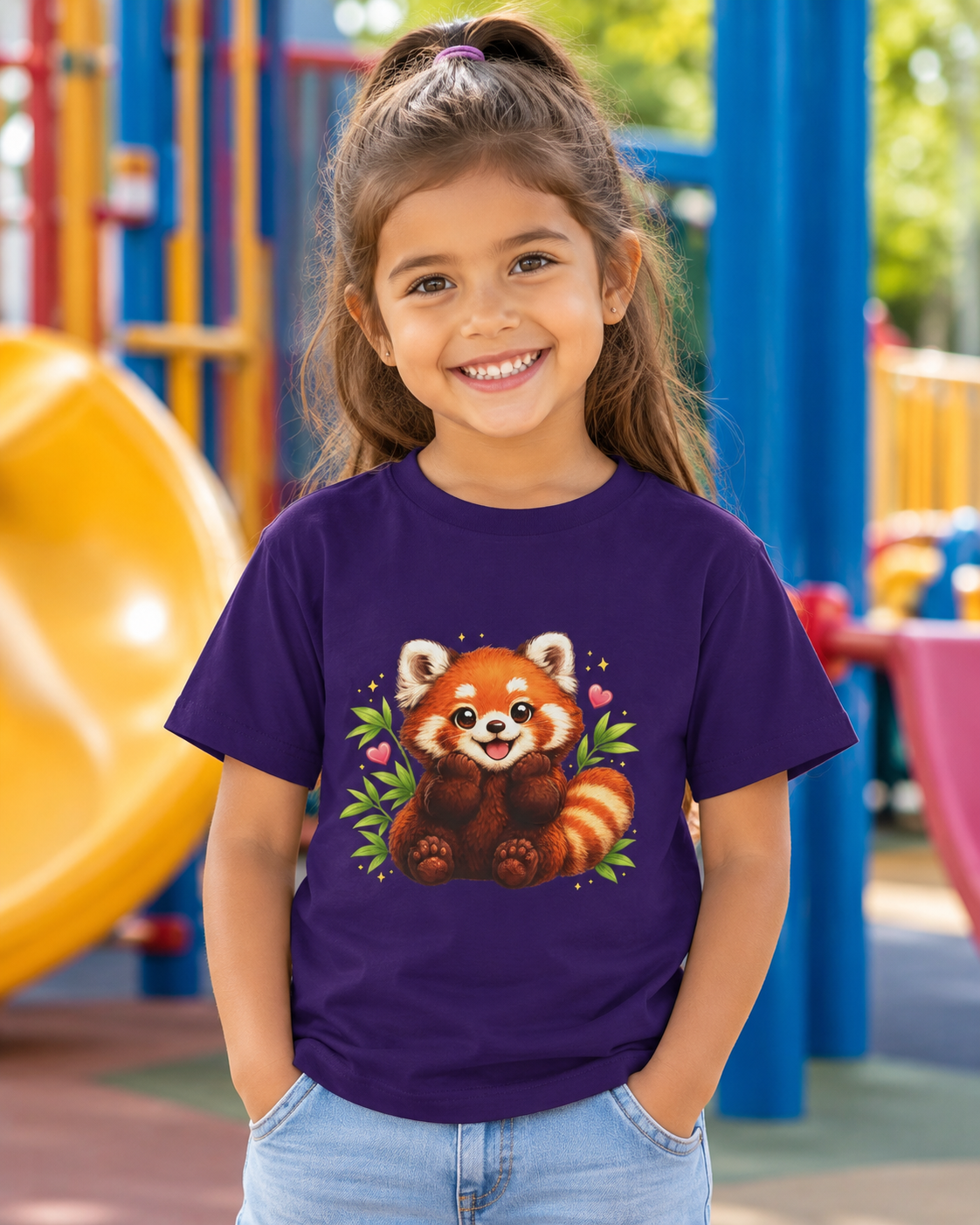 Kids Red Panda Tee — Cute Woodland Animal Shirt for Children