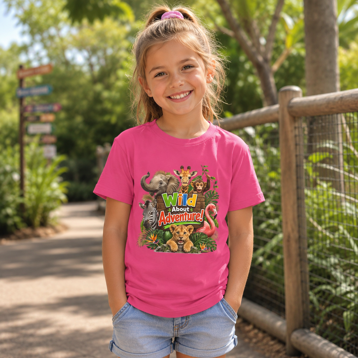Kids 'Wild About Adventure' Animal Graphic Tee