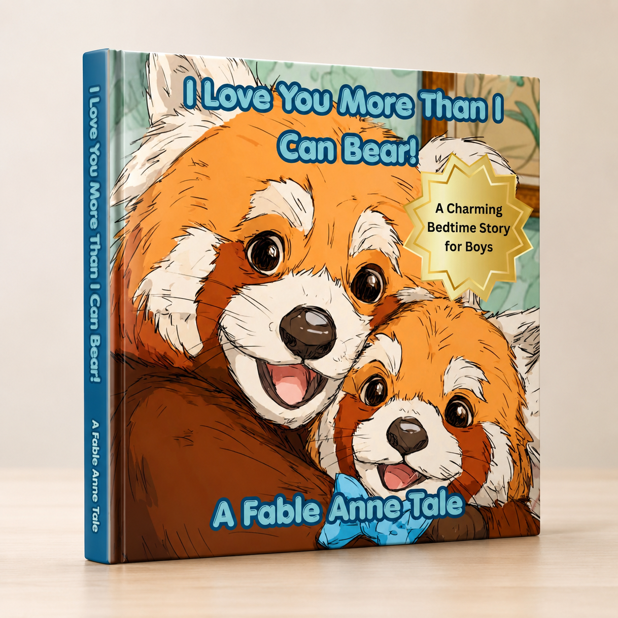 Red Panda Bear, I Love You More Than I Can Bear (Boys)
