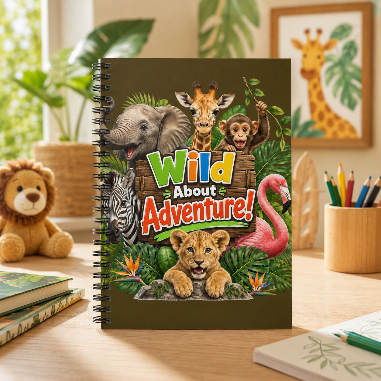 Adventure Kids Notebook — "Wild About Adventure!" Spiral Journal