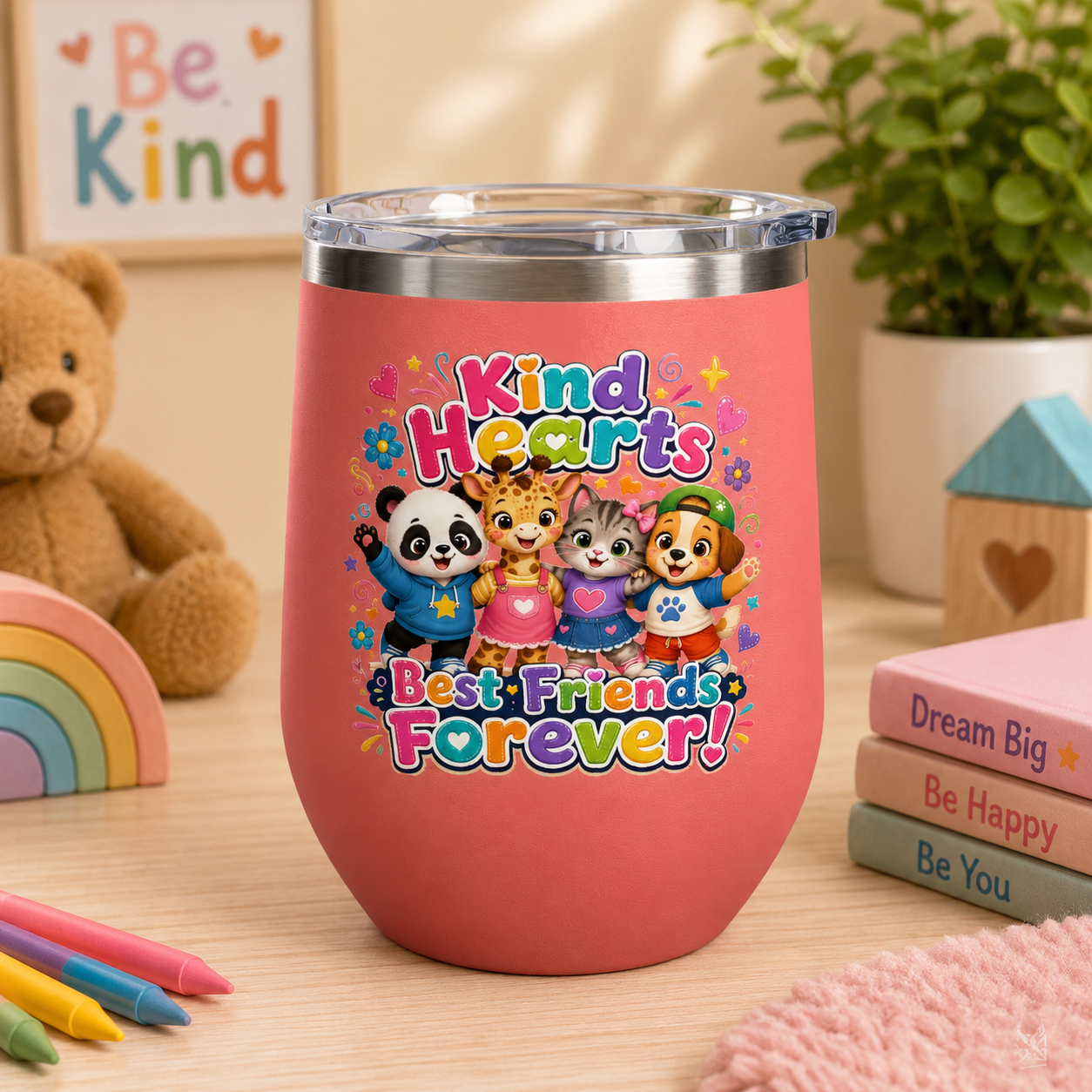 Kind Hearts Best Friends Forever 12oz Tumbler