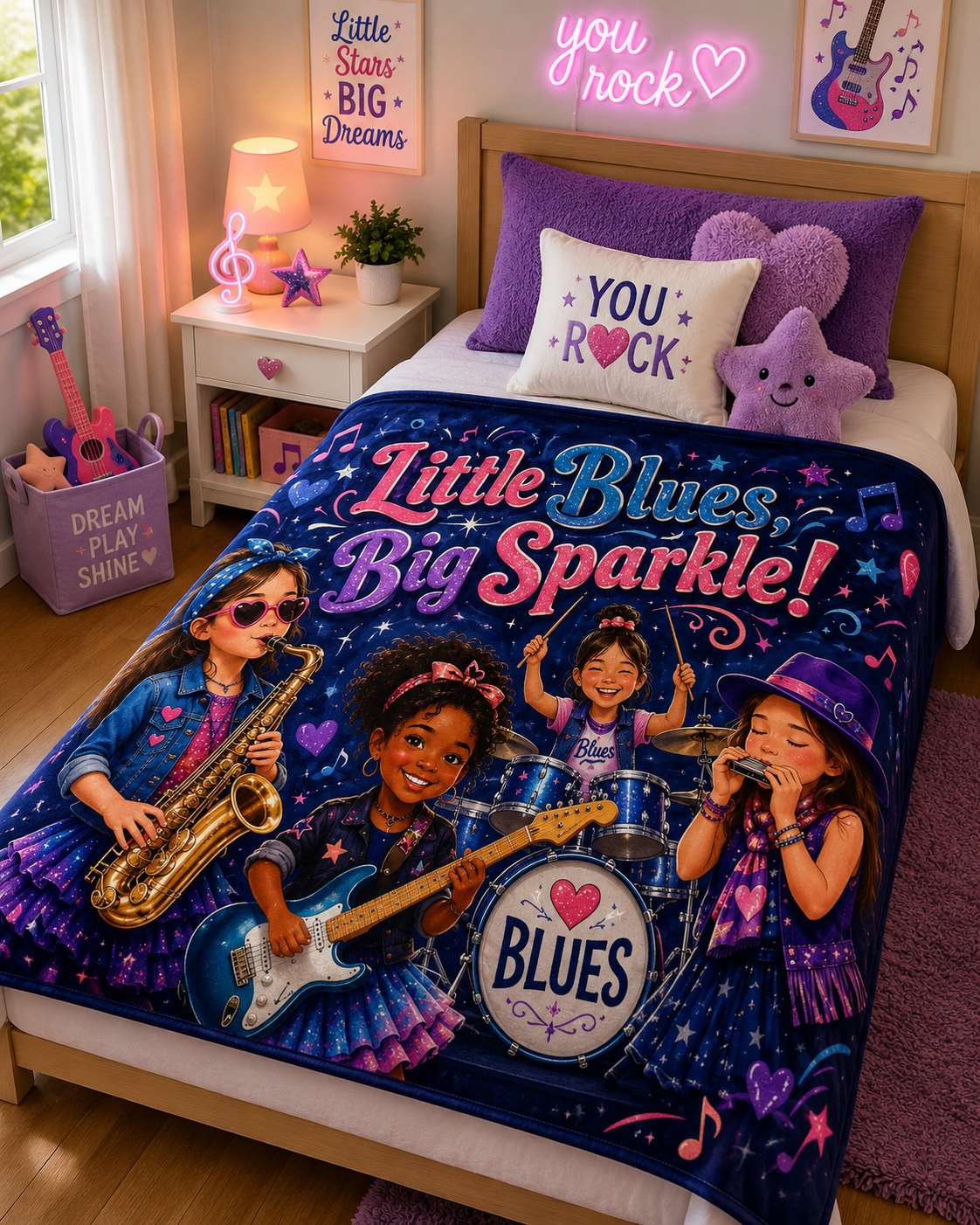 Little Blues Big Sparkle! Blanket