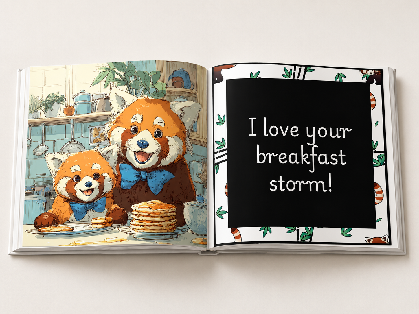 Red Panda Bear, I Love You More Than I Can Bear (Boys)