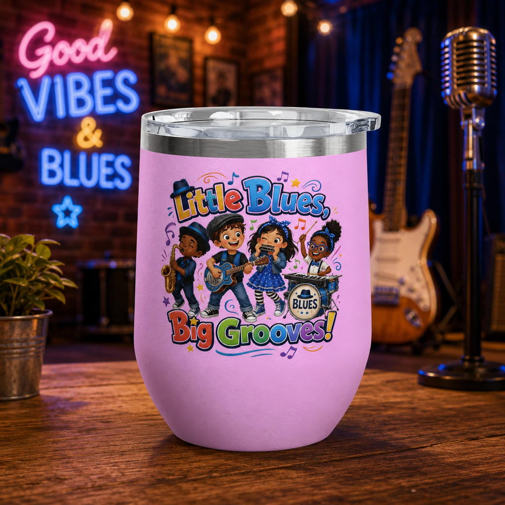 "Little Blues, Big Grooves!" Kids Band Insulated 12oz