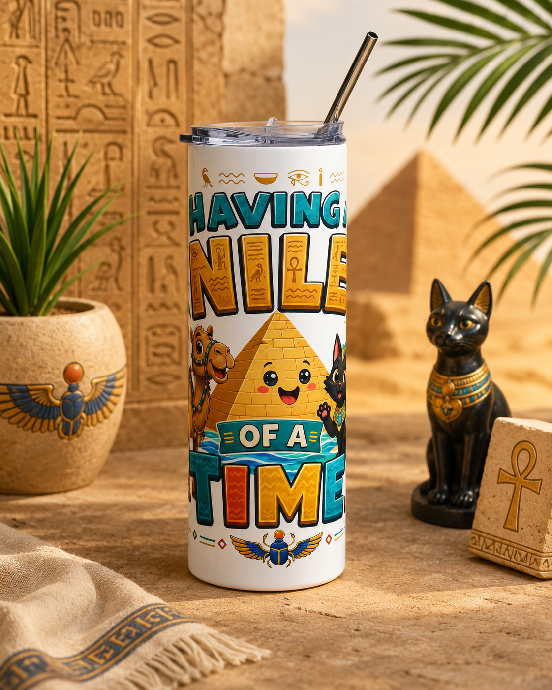 Having a Nile of a Time Tumbler | 20oz Stainless Steel Travel Cup