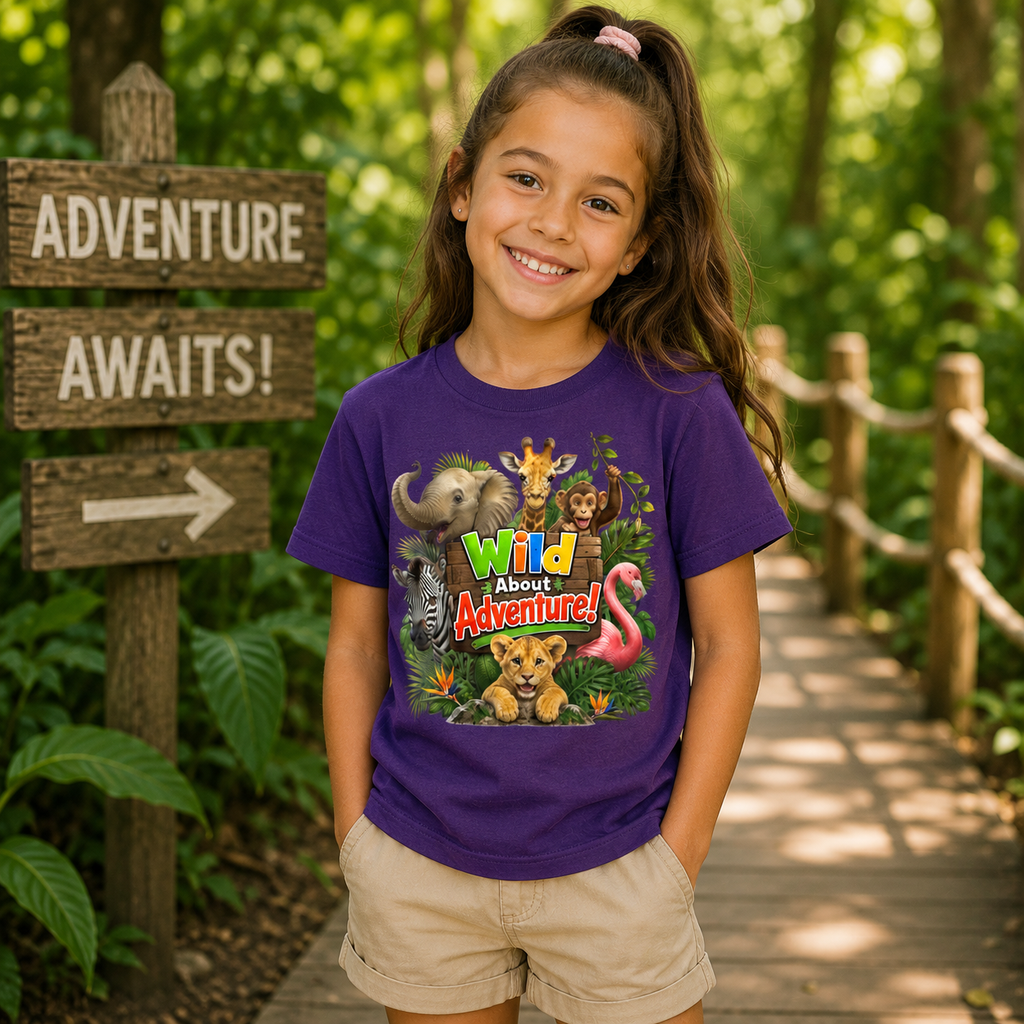 Kids 'Wild About Adventure' Animal Graphic Tee